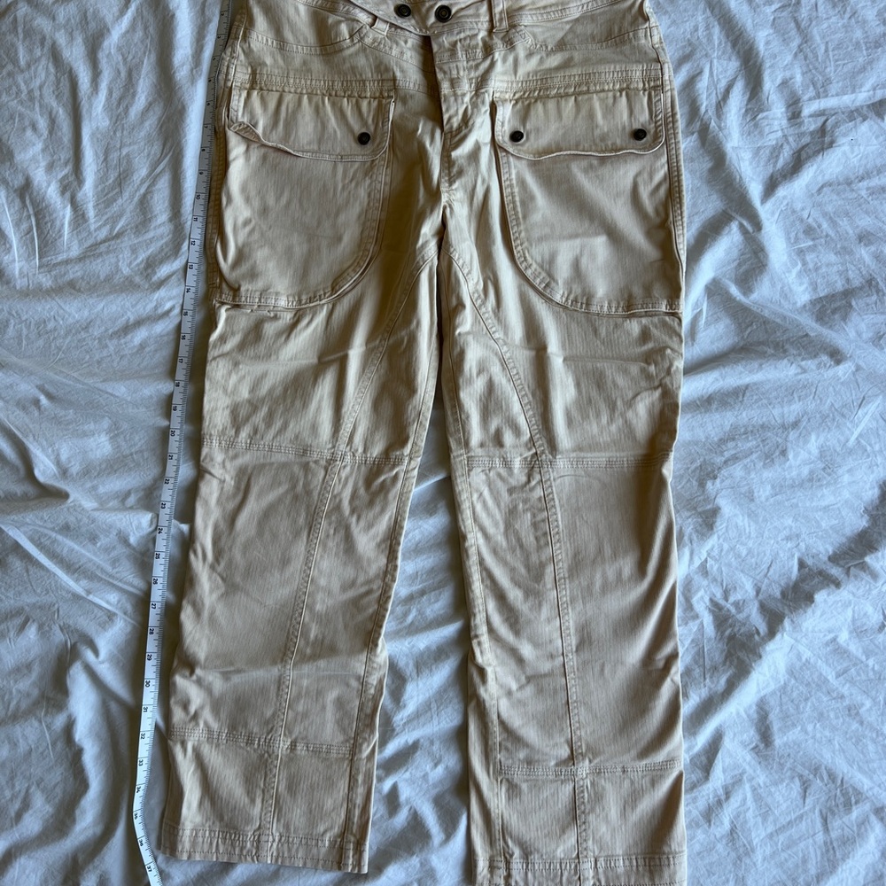We The Free Hot In It Moto Pants Tan Size 12 NWOT